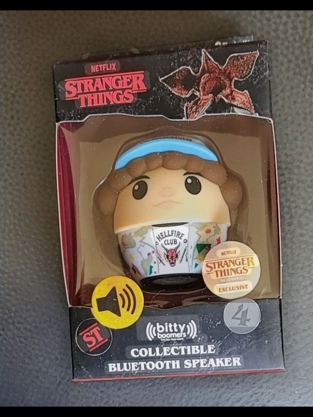 Bitty Boomers Netflix Stranger Things Bluetooth speaker feature DUSTIN